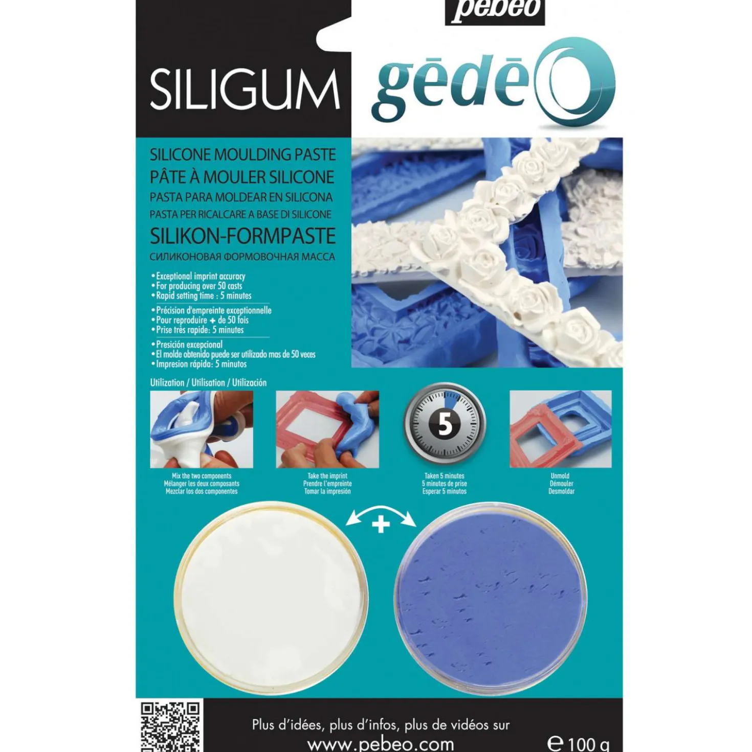 gédéo Siligum Formenmasse mit Zweikomponenten-Silikon