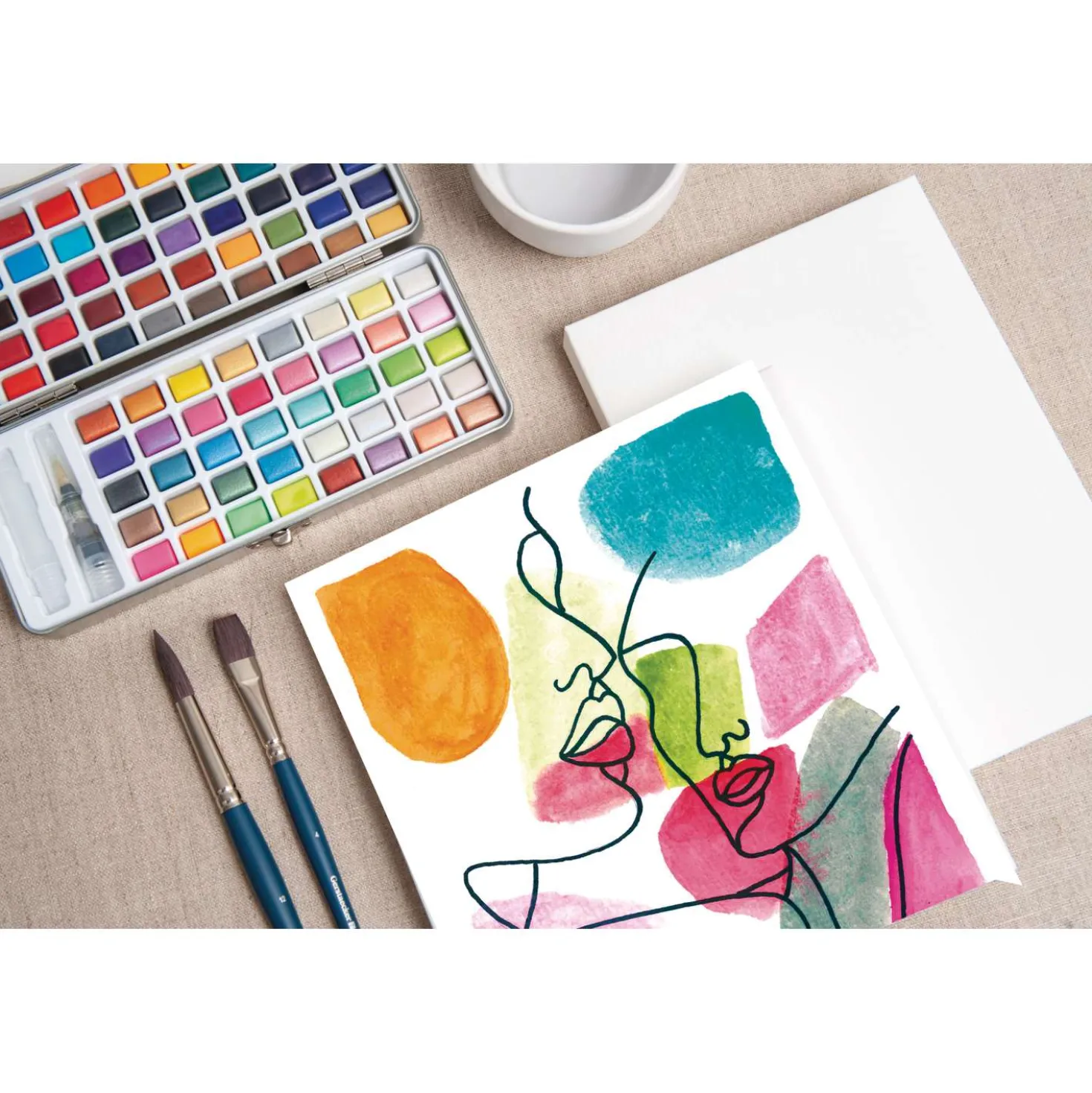 GERSTAECKER 3D-Aquarellkarton Basic, faltbar