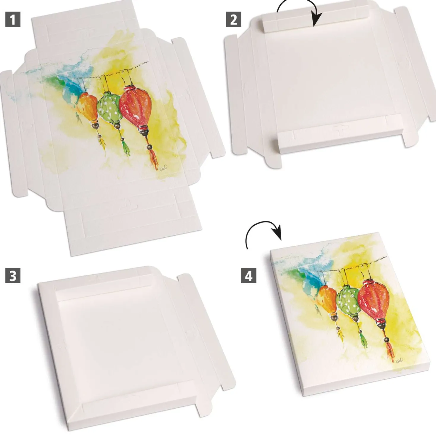 GERSTAECKER 3D-Aquarellkarton Basic, faltbar