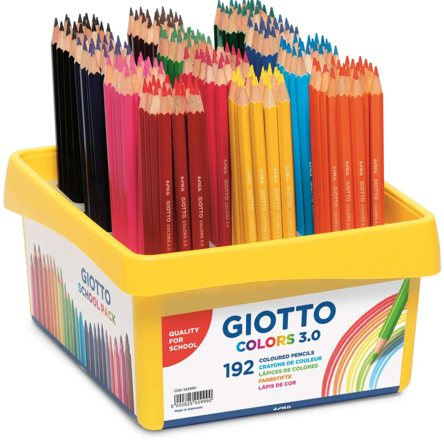 GIOTTO Colors 3.0 Schulpackung mit 192 Farbstiften