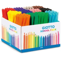 GIOTTO Turbo Maxi Fasermaler Schulpackung mit 144 Stiften