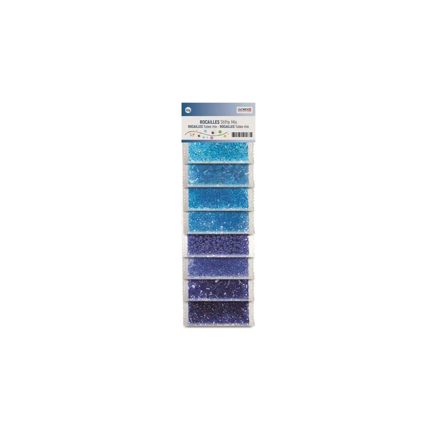GLOREX Rocailles Glasperlen Mix