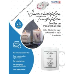 GLOREX Wasserschiebefolie für Tintenstrahldrucker