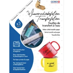 GLOREX Wasserschiebefolie für Laserdrucker und Kopierer