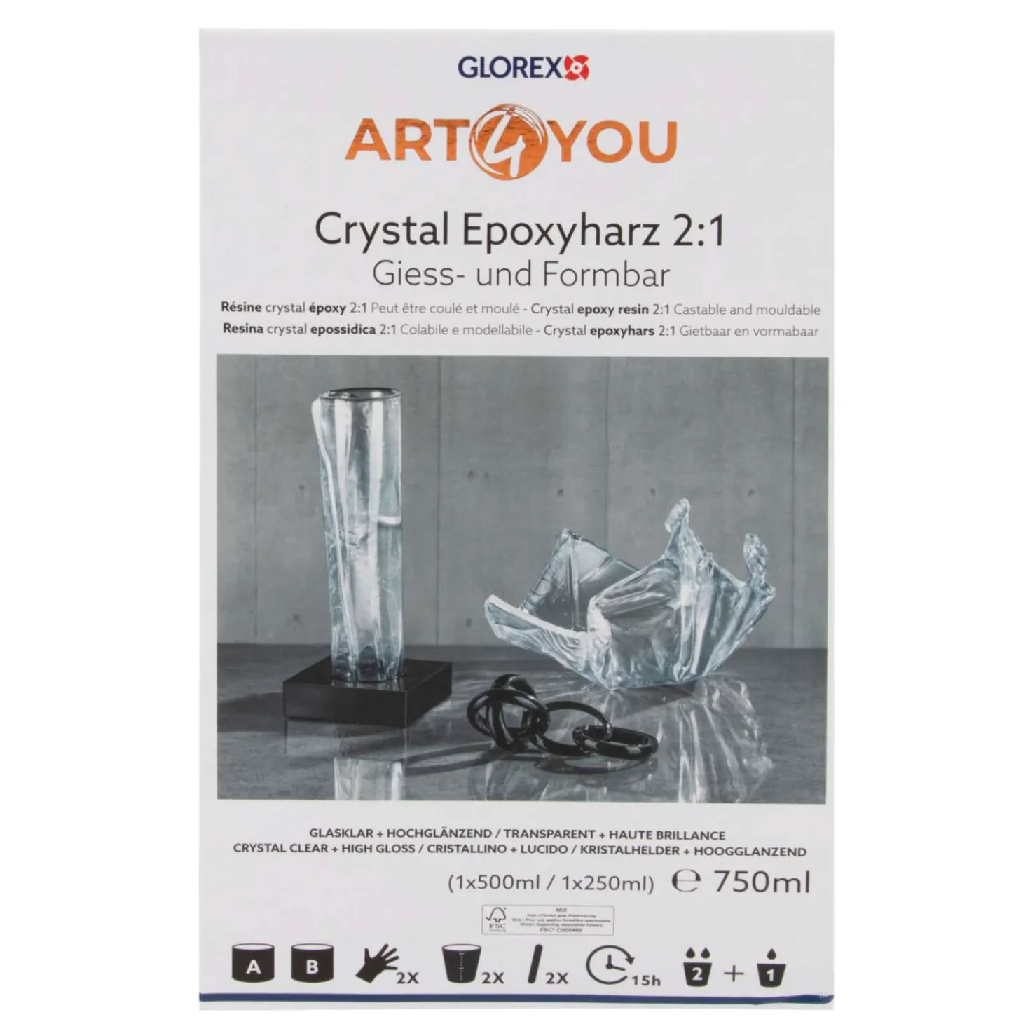 GLOREX ART4YOU Crystal Epoxyharz 2:1