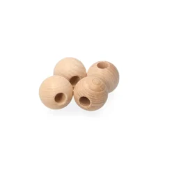 GLOREX Großloch-Holzkugeln