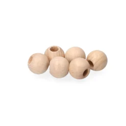 GLOREX Großloch-Holzkugeln