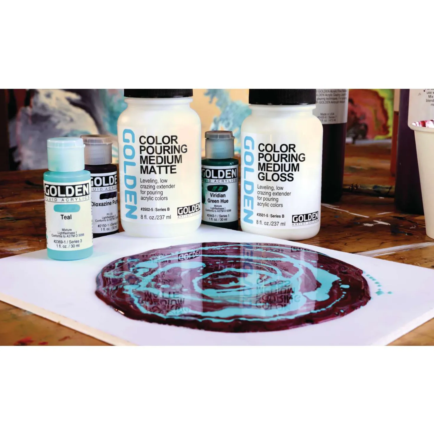 GOLDEN Color Pouring Medium Gloss