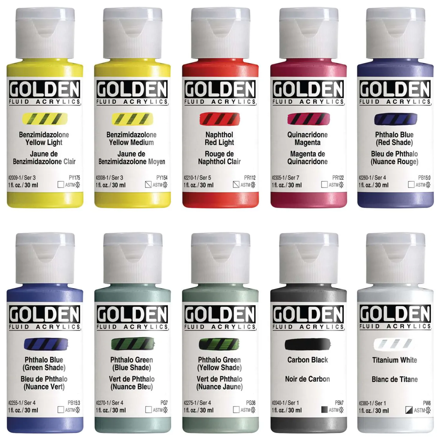 GOLDEN FLUID Acrylfarbe Mixing-Set
