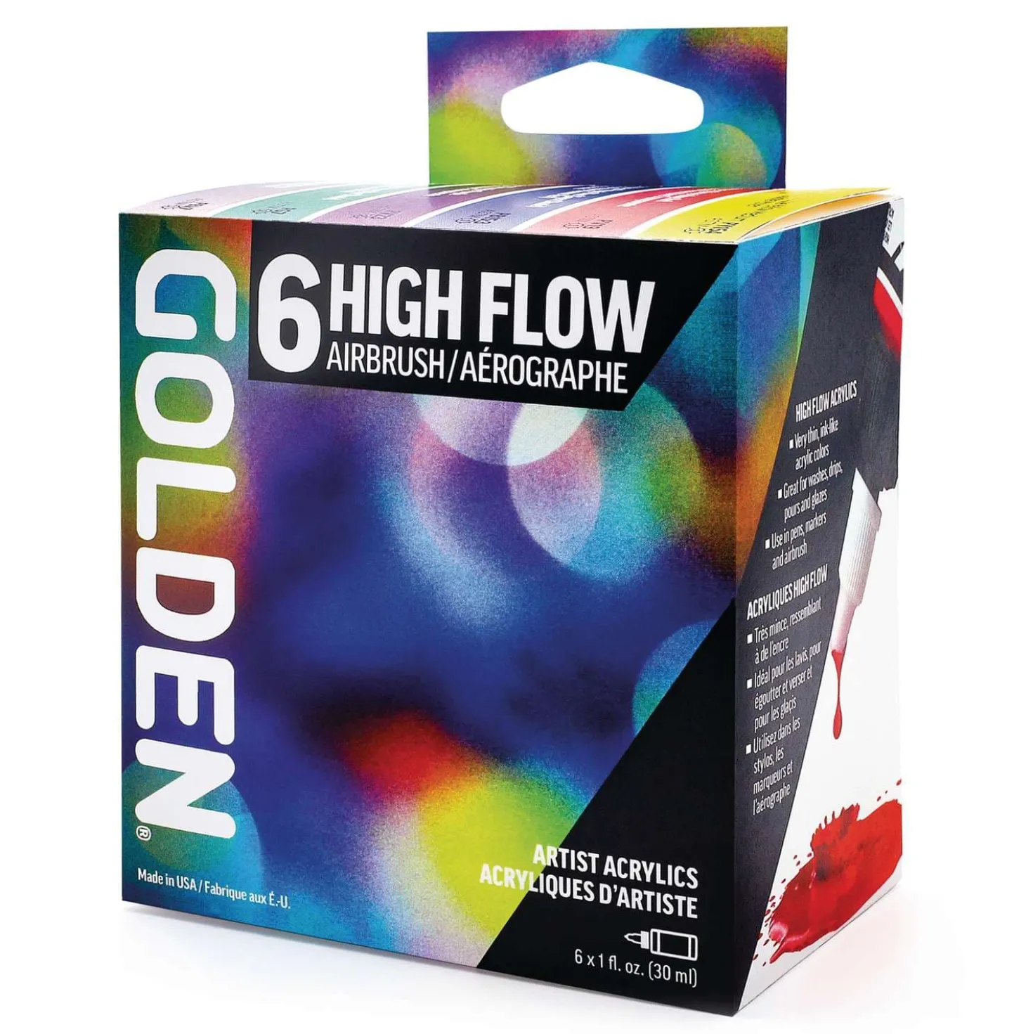 GOLDEN High Flow Acrylfarbe Airbrush-Set