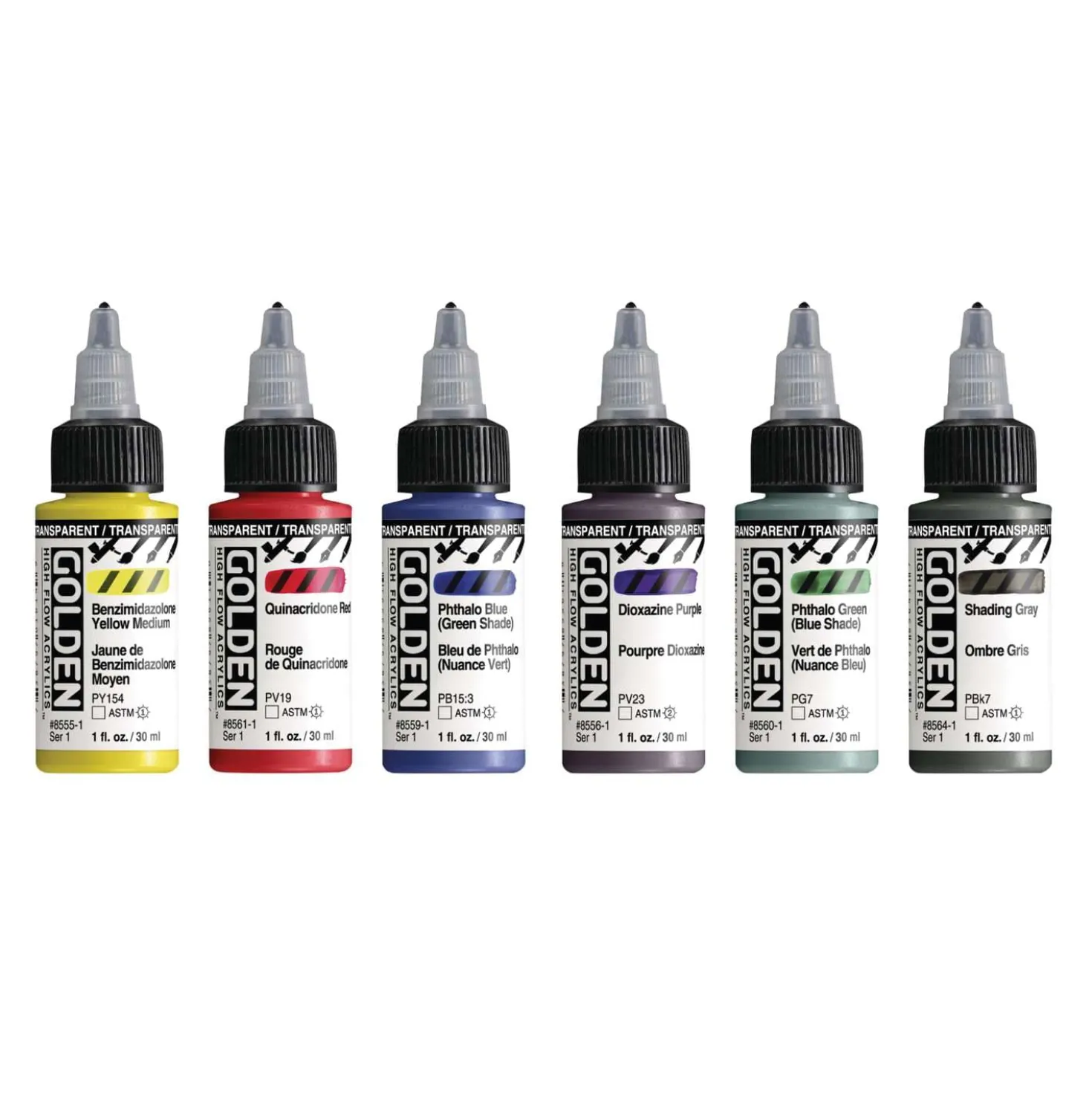 GOLDEN High Flow Acrylfarbe Airbrush-Set