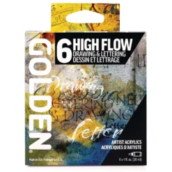 GOLDEN High Flow Acrylfarbe, Drawing & Lettering-Set