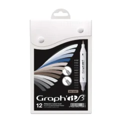 Graph'it "Brush & Extra fine" Marker, 12er Sets