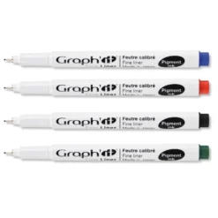Graph'it Fineliner 4er Set, farblich sortiert
