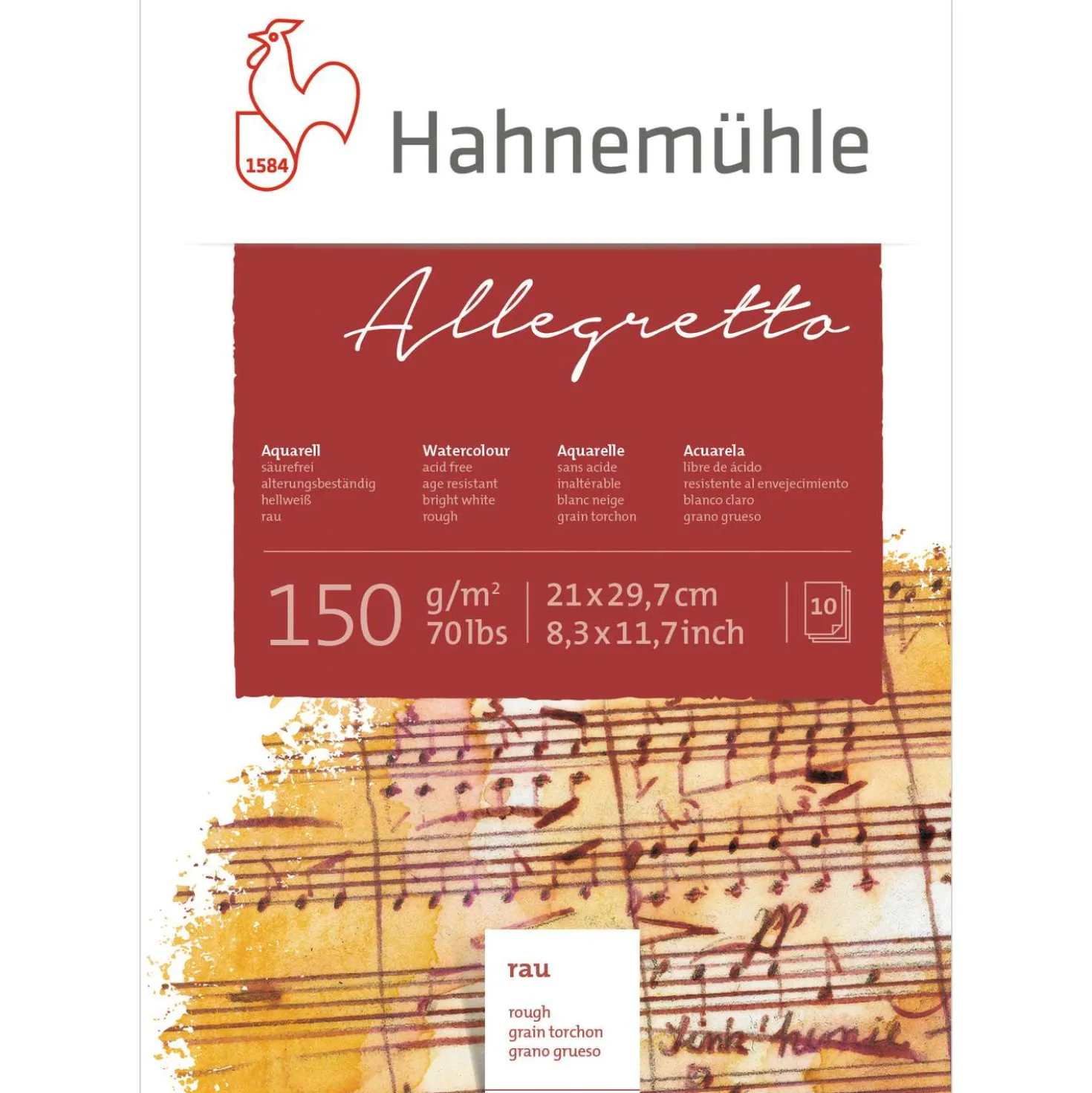 Hahnemühle „Allegretto“ Aquarell-Malblock