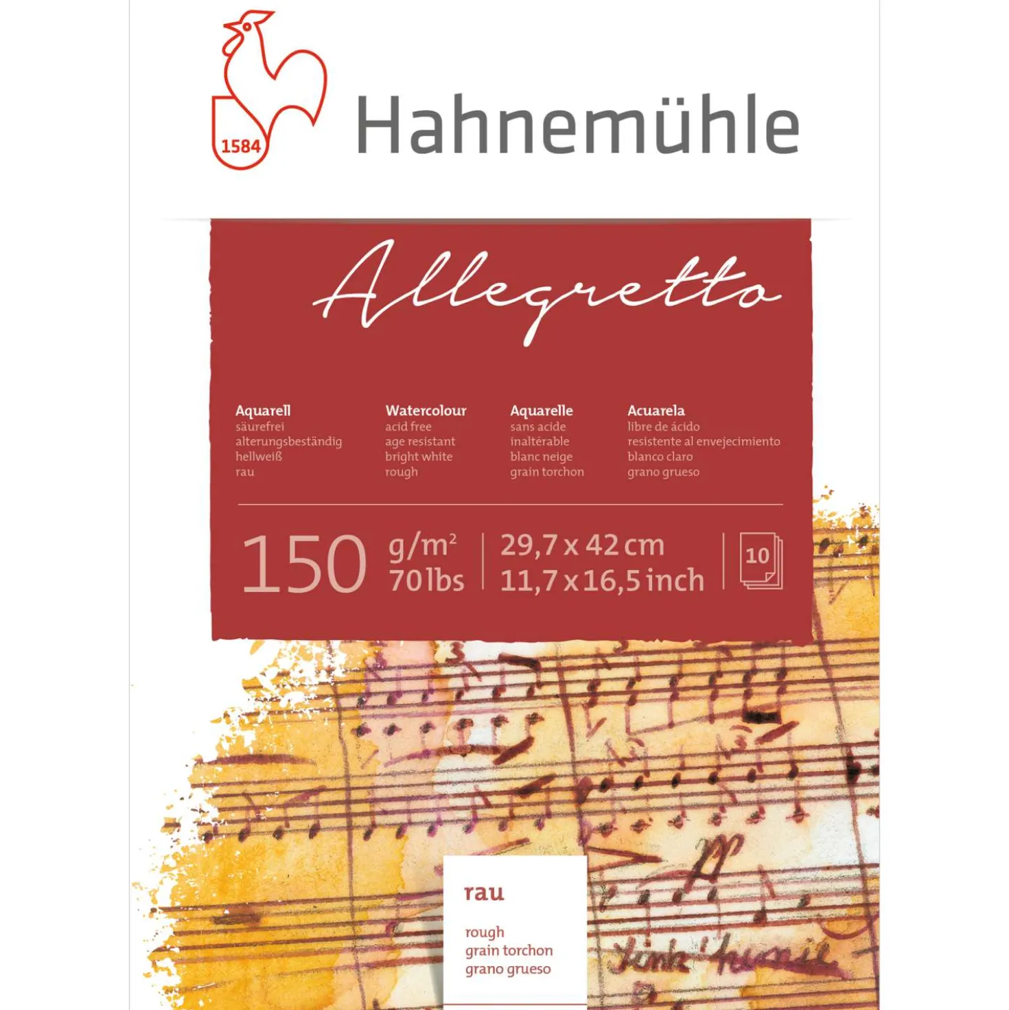 Hahnemühle „Allegretto“ Aquarell-Malblock