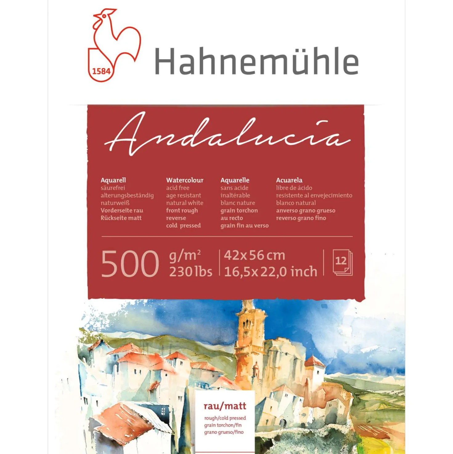 Hahnemühle „Andalucia“ Akademie-Aquarellkarton
