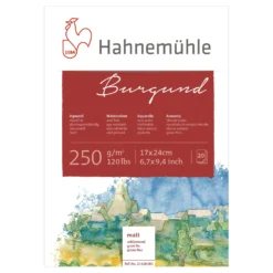 Hahnemühle „Burgund“ Aquarellblock