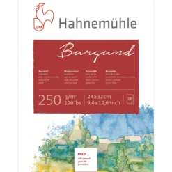 Hahnemühle „Burgund“ Aquarellblock