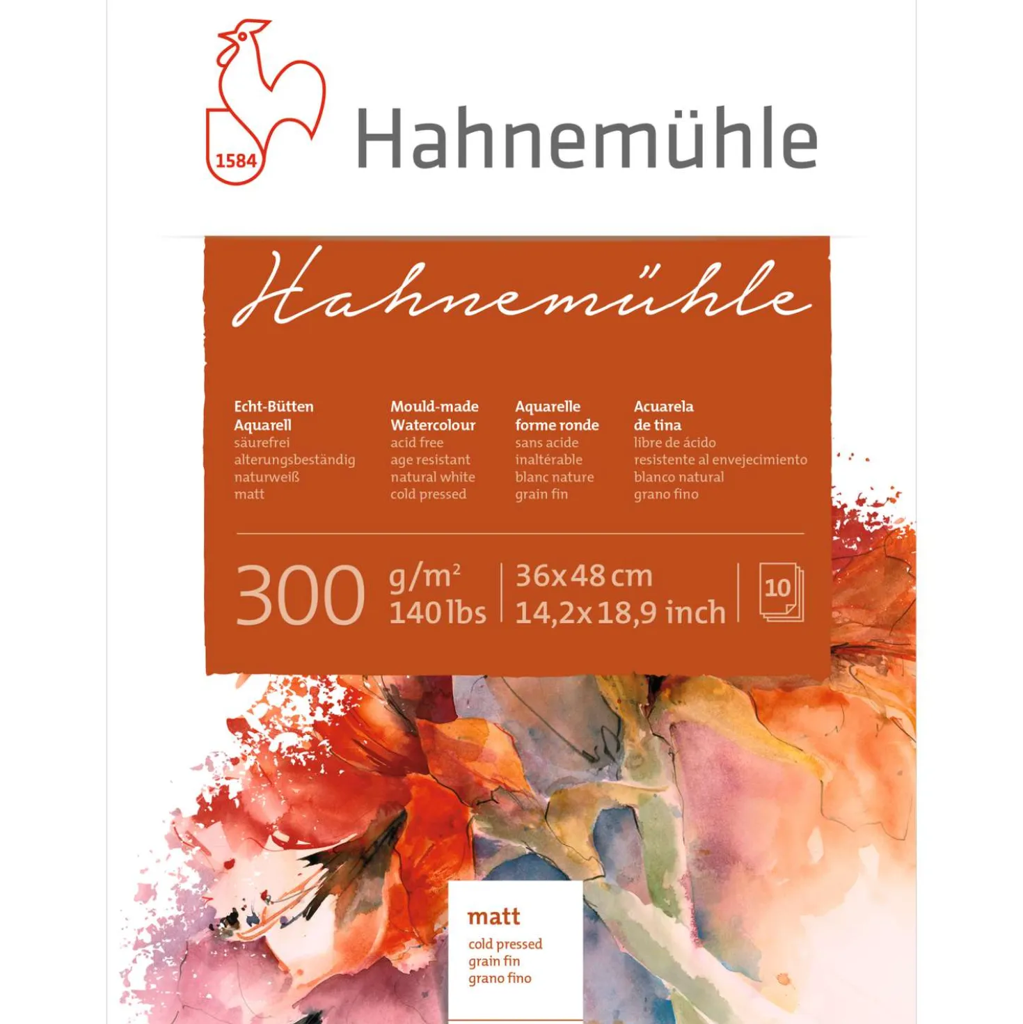 Hahnemühle 300 Echt-Bütten Aquarell-Block