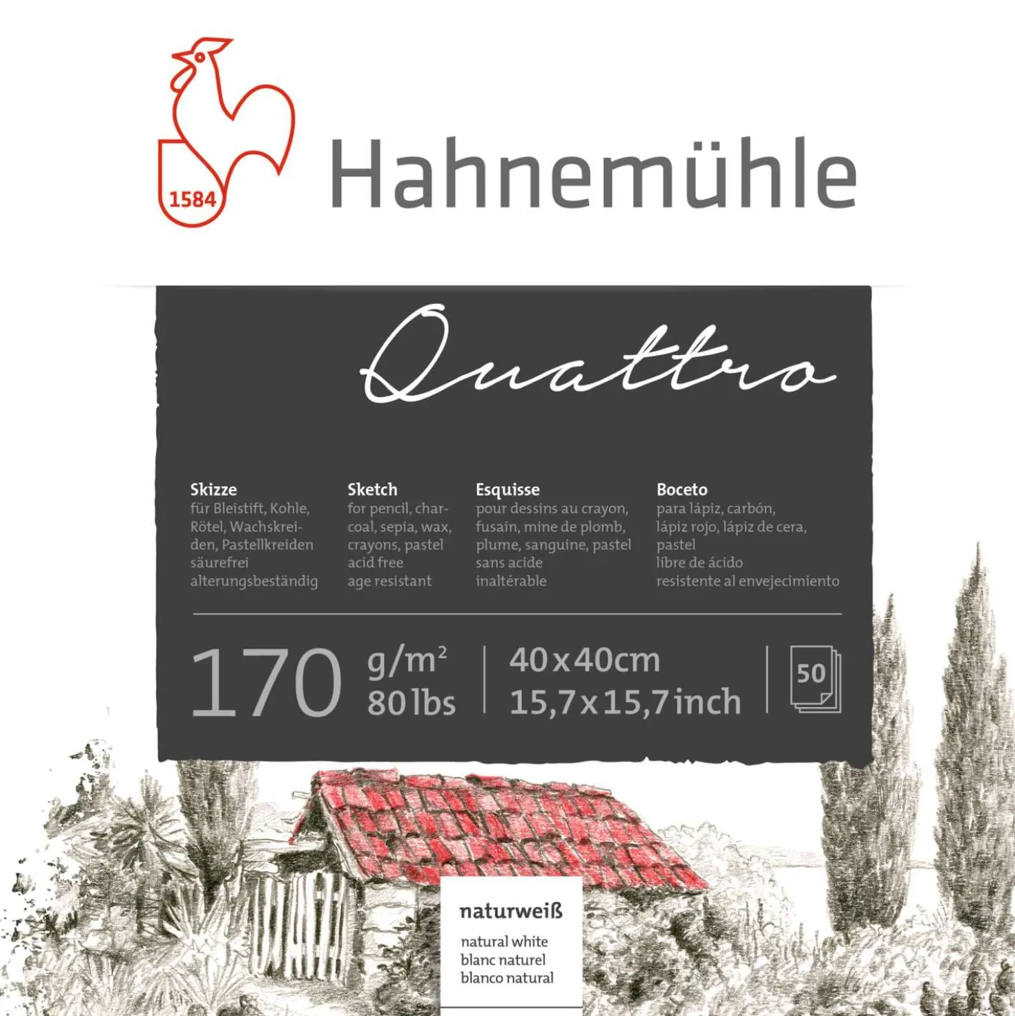 Hahnemühle „Quattro“ Skizzenblock