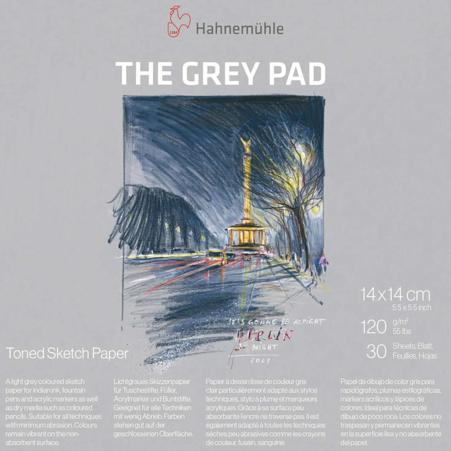 Hahnemühle The Grey Pad Skizzenblock