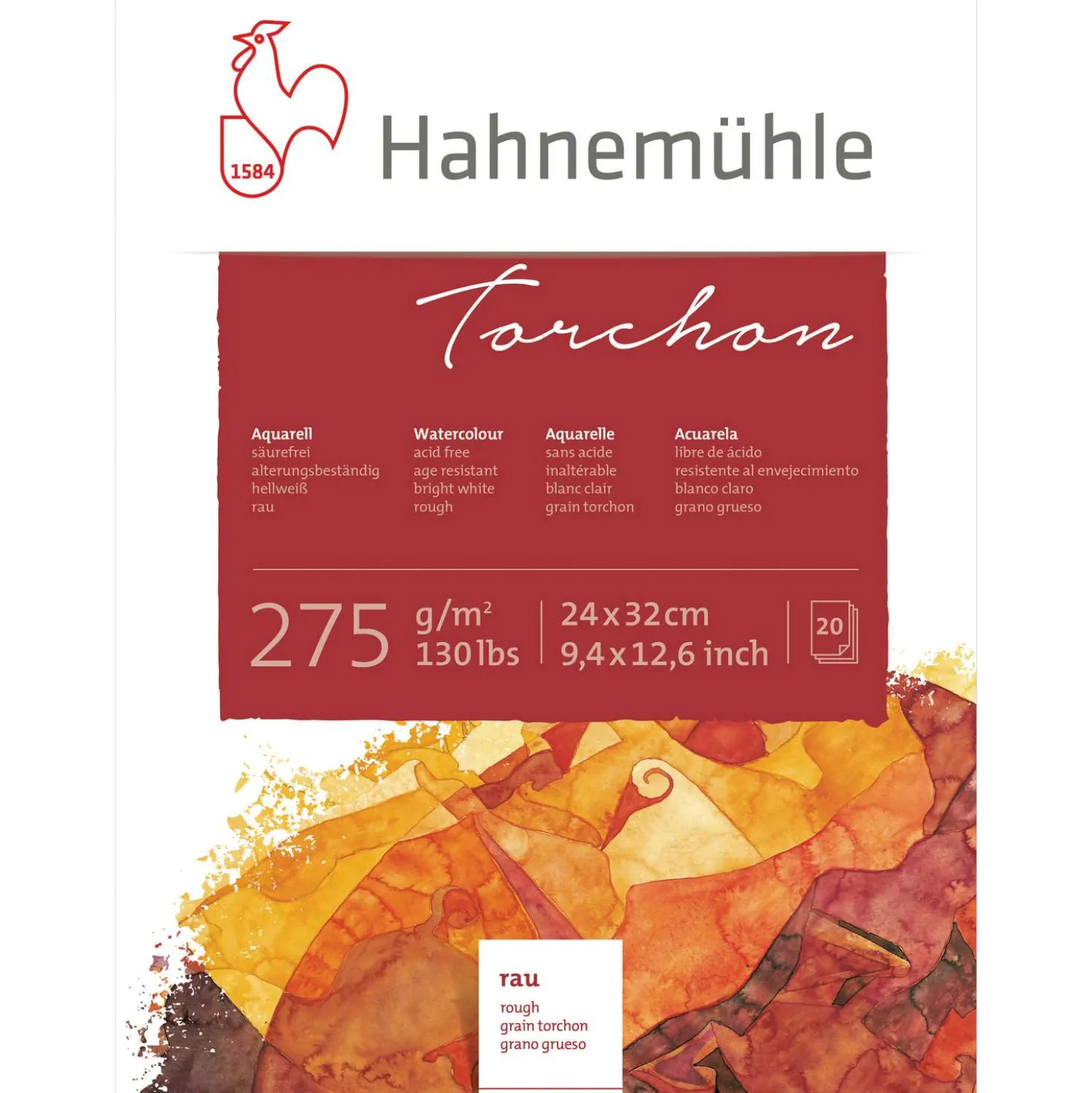 Hahnemühle "Torchon" Aquarellkarton, Block