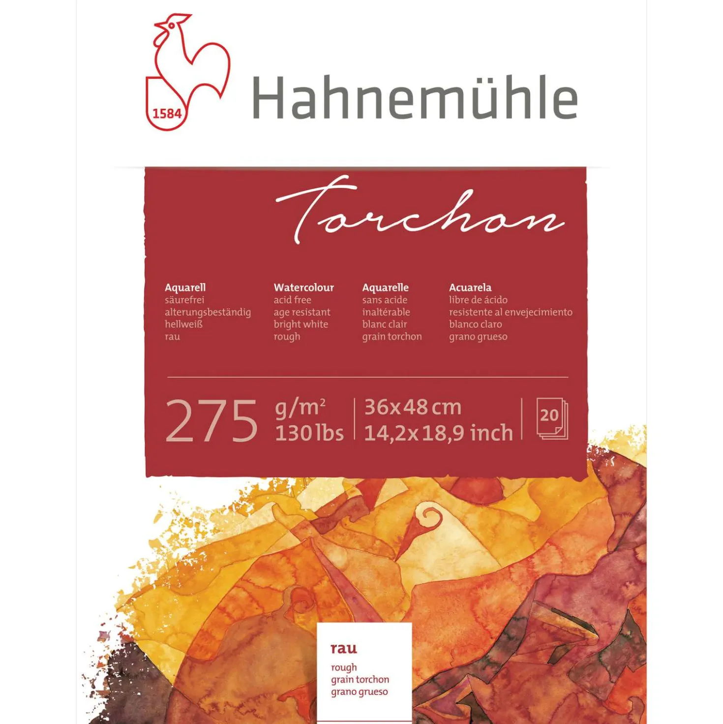 Hahnemühle "Torchon" Aquarellkarton, Block
