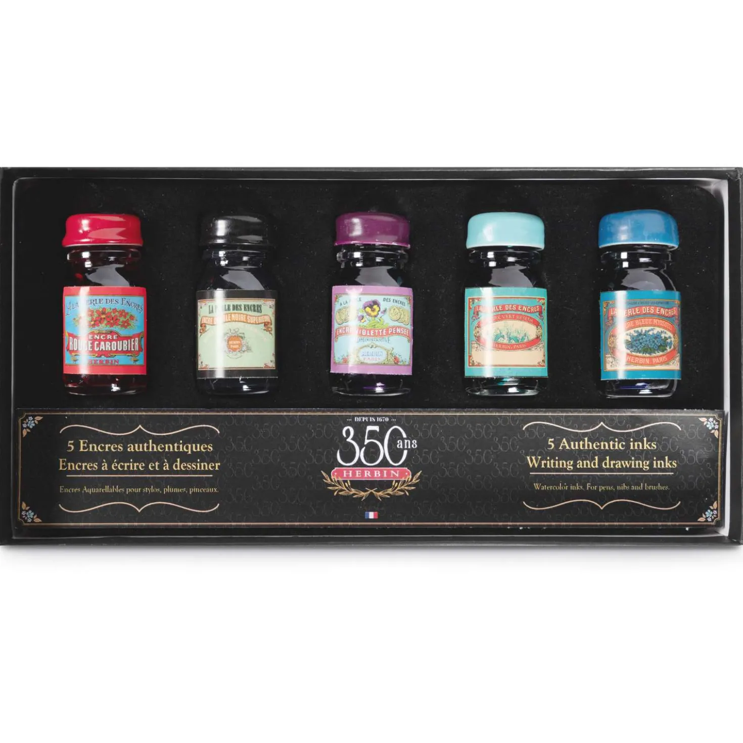 HERBIN 350 Kalligraphie- und Zeichentusche-Set