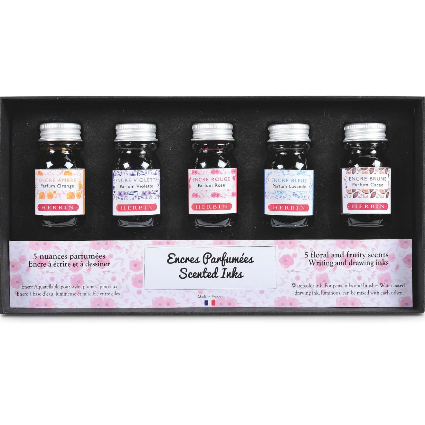 HERBIN Kalligraphie- und Zeichentusche-Set, parfümiert