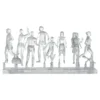Hermoli Miniatur-Fußgängerfiguren 18er-Set, weiß