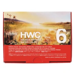 HOLBEIN Künstler-Aquarellfarben 6er-Sets, granulierend