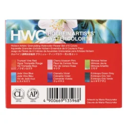 HOLBEIN Künstler-Aquarellfarben 6er-Sets, granulierend