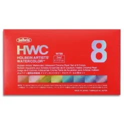 HOLBEIN Künstler-Aquarellfarbe CHROMA PEARL Set, 8 Farben je 5 ml