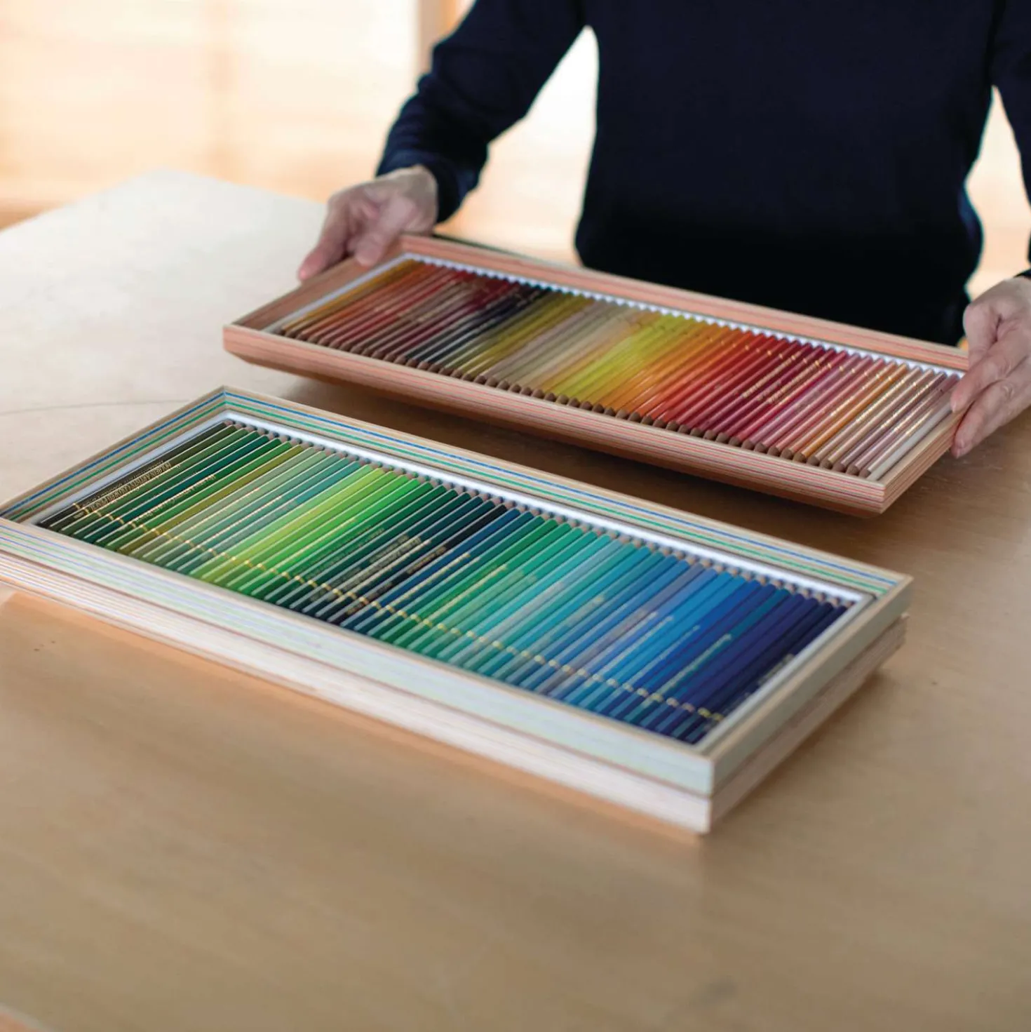 HOLBEIN Künstler-Farbstifte 150er-Set im Holzkasten (Komplett-Set)