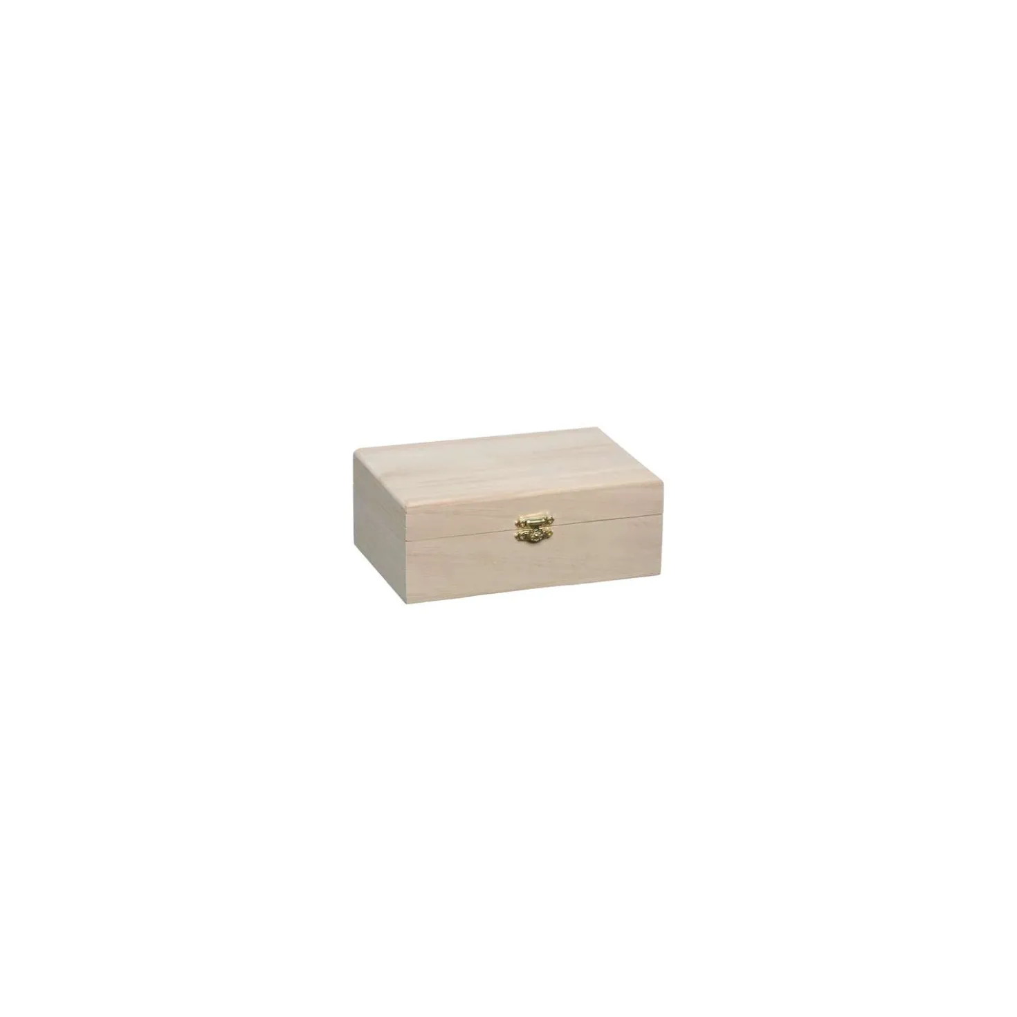 Holzkasten mit Messingschliesse
