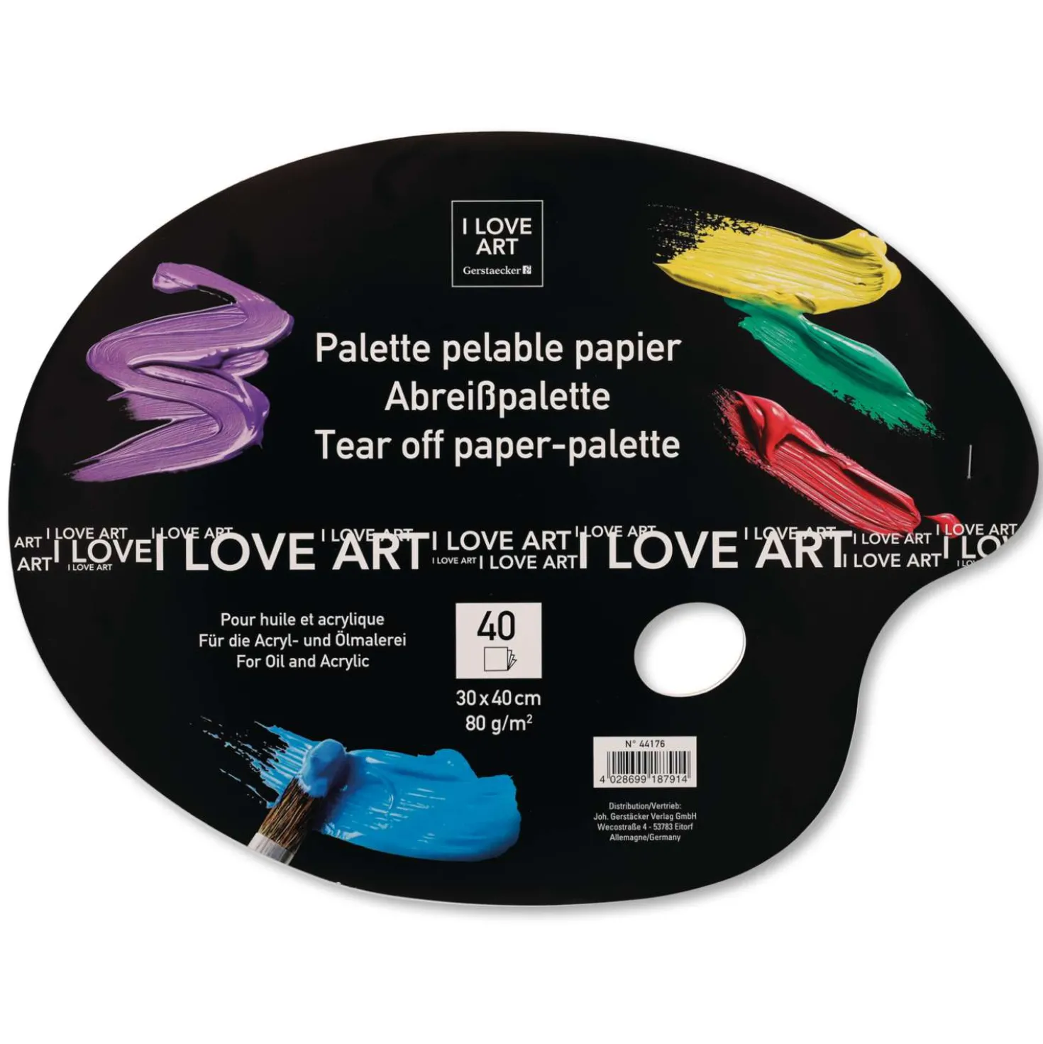 I LOVE ART Abreißpalette