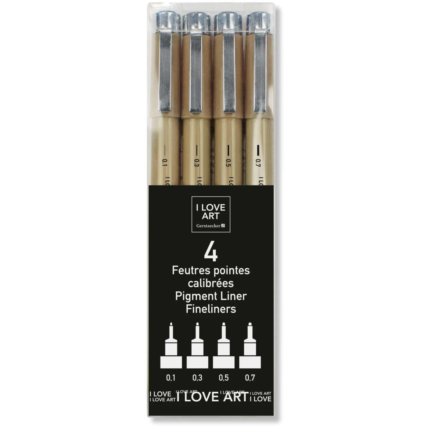 I LOVE ART Pigmentliner-Set
