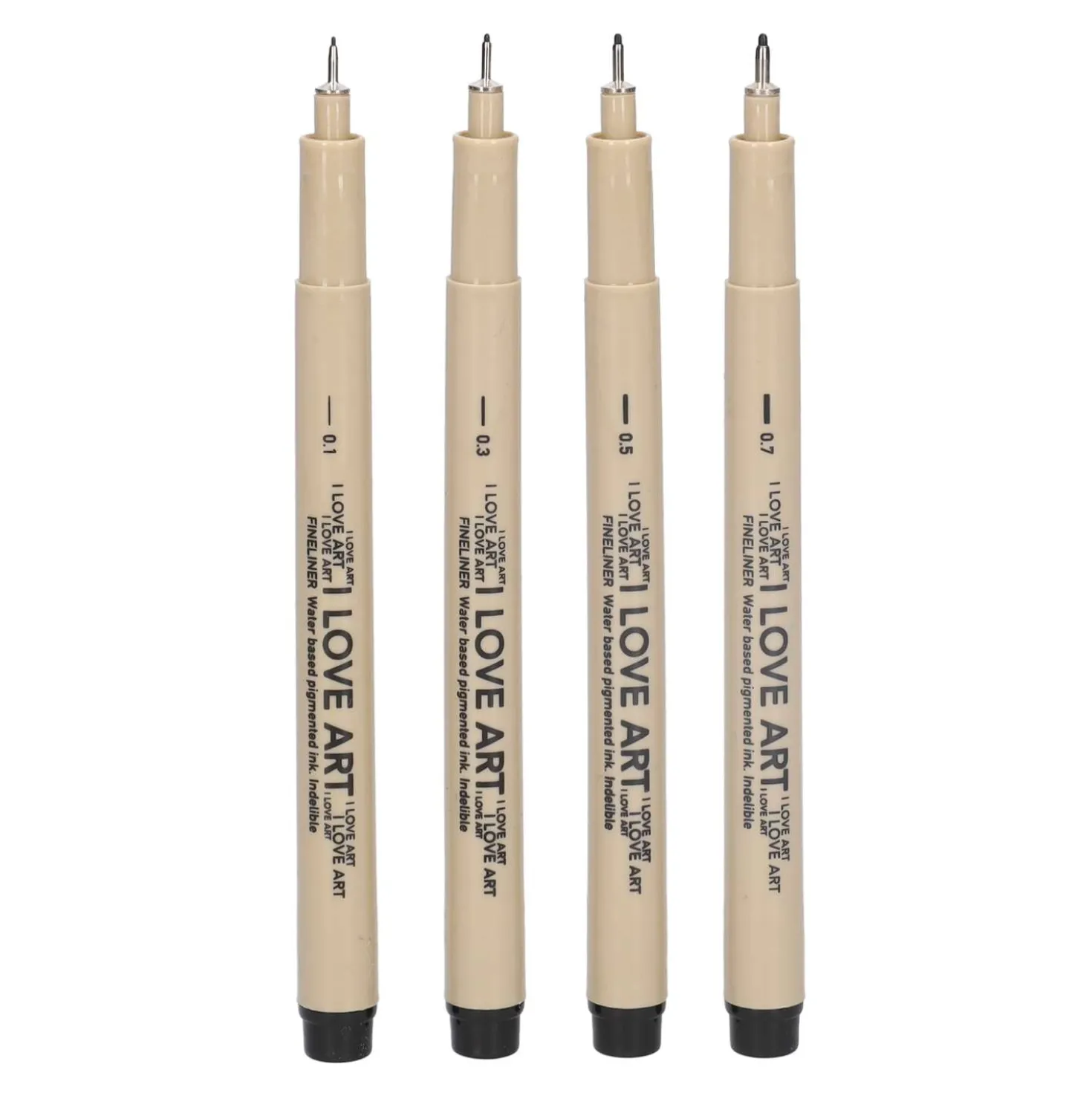 I LOVE ART Pigmentliner-Set