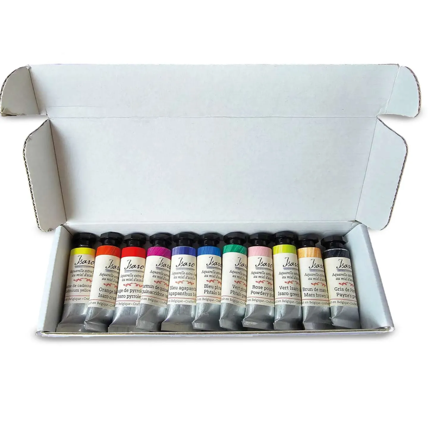 Isaro Extra-feine Aquarellfarben – 11er-Sets mit Tuben à 7 ml