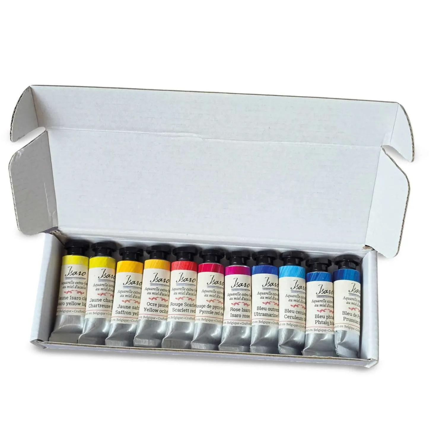 Isaro Extra-feine Aquarellfarben – 11er-Sets mit Tuben à 7 ml