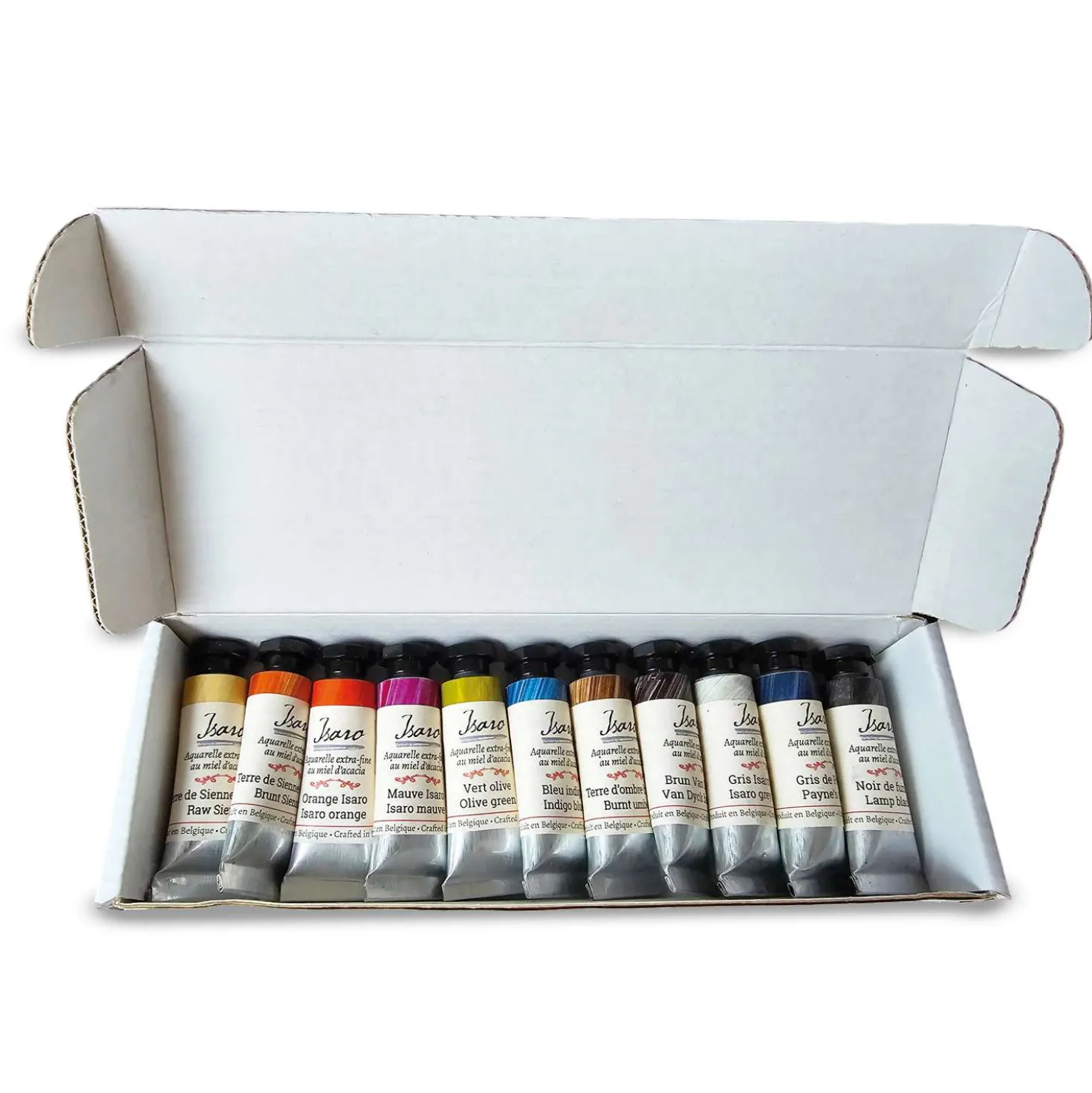 Isaro Extra-feine Aquarellfarben – 11er-Sets mit Tuben à 7 ml