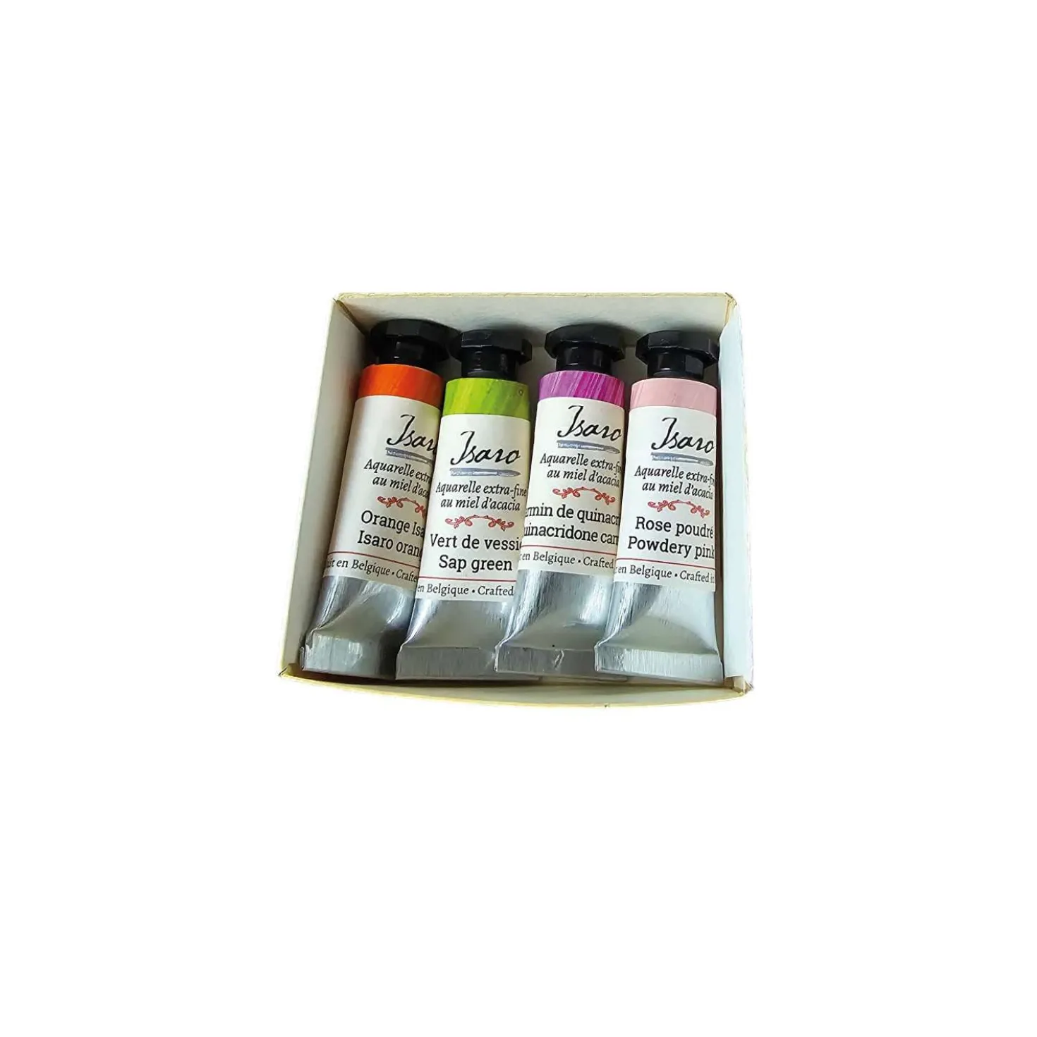 Isaro Extra-feine Aquarellfarben – Set 'Floral Note' mit 4 Tuben à 7 ml