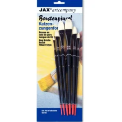 JAX® artcompany Borstenpinsel-Set, Katzenzunge