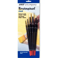 JAX® artcompany Borstenpinsel-Set, rund