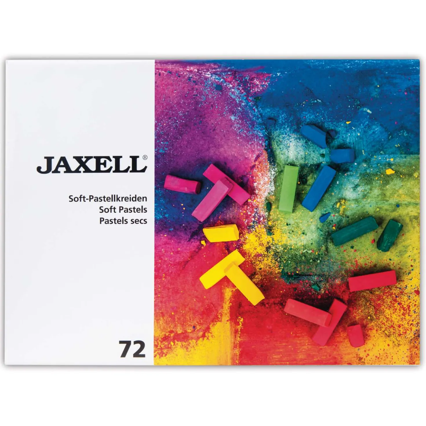 JAXELL® Soft halbe Pastellkreiden, Etuis