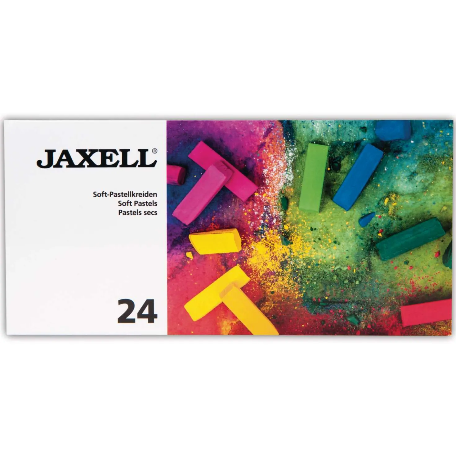 JAXELL® Soft halbe Pastellkreiden, Etuis