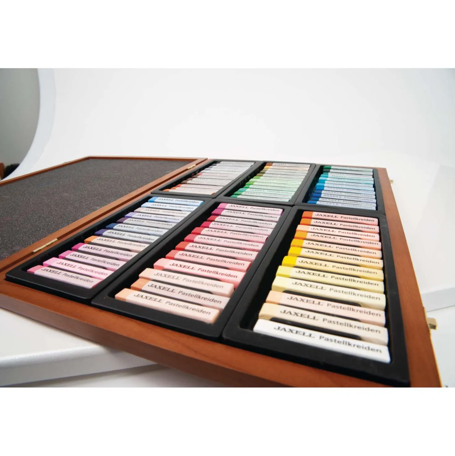 JAXELL® Soft-Pastellkreiden im Holzkasten