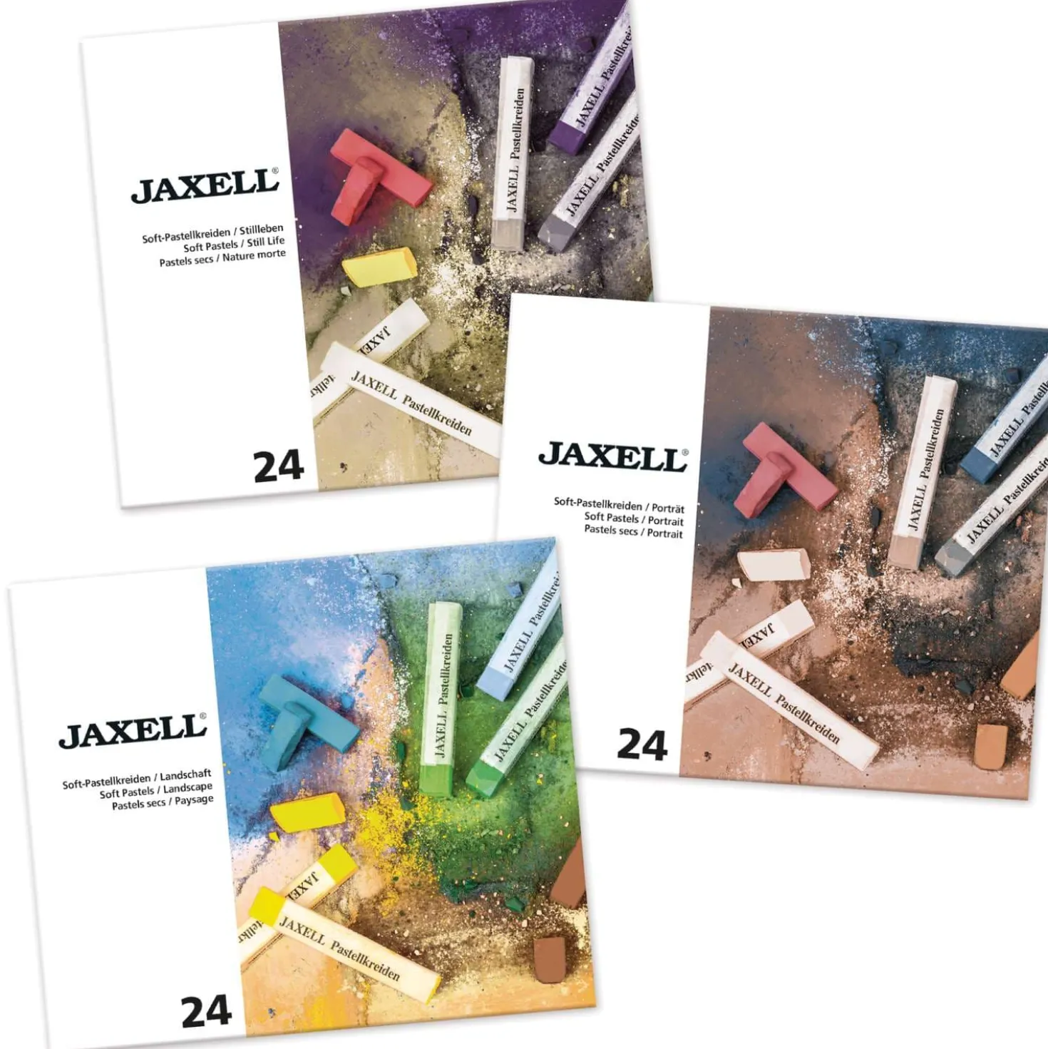 JAXELL® Soft Pastellkreiden Themen-Sets
