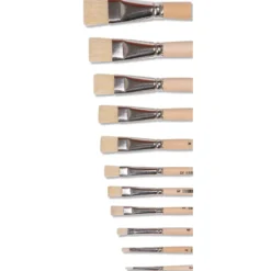 JAX® School Serie A Borstenpinsel, flach